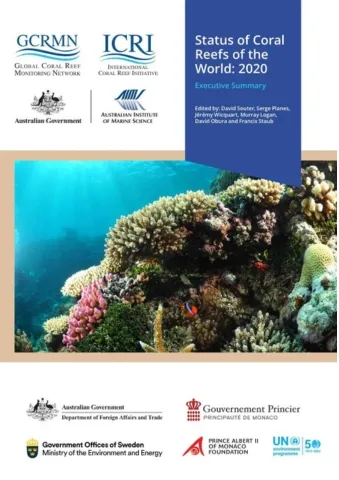 status of coral reefs Biblioteca portada